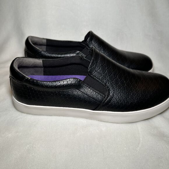 Slip-On Dr. Scholl's Memory Foam Cool Fit Size 9W Black NWOT - Picture 1 of 9